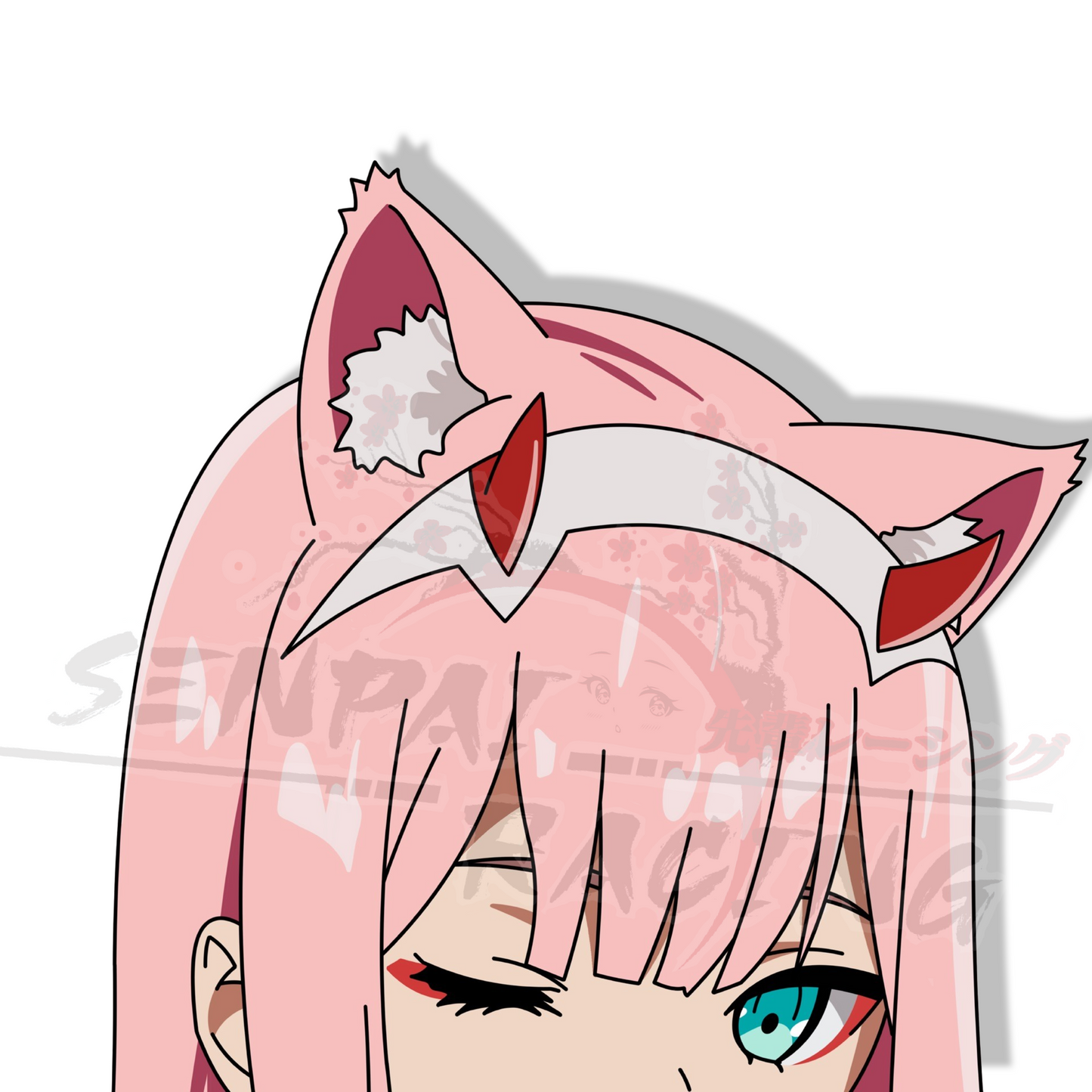 ZeroTwo Cat Girl peeker